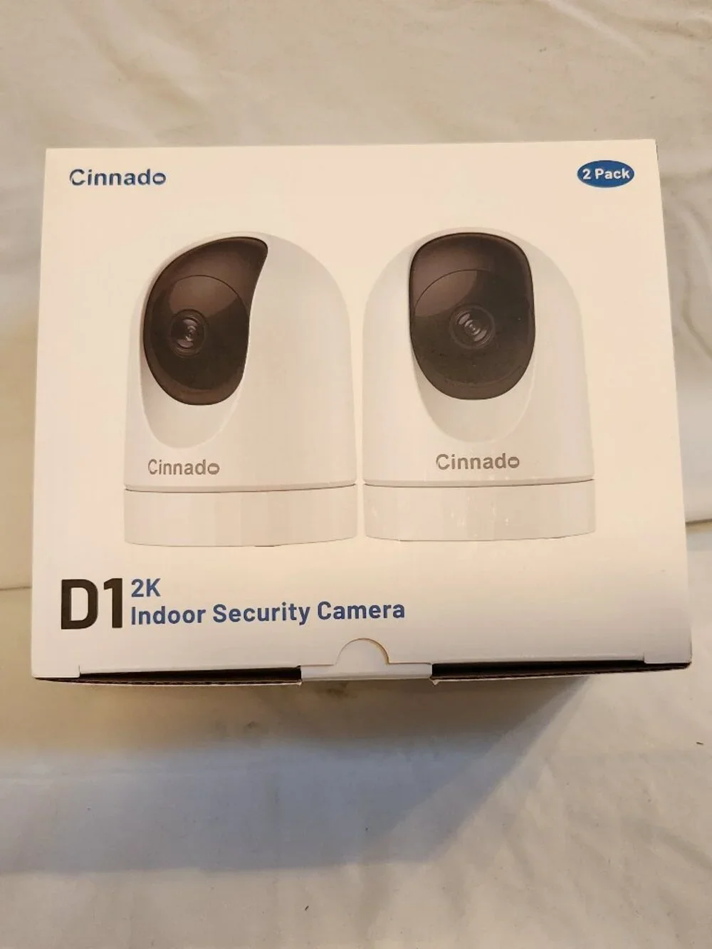 NEW Cinnado D1 2K WIFI Indoor Security Camera- 2 Pack